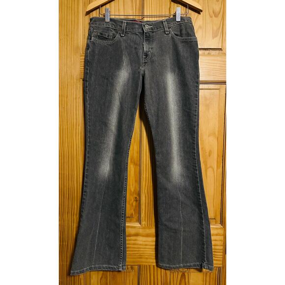 VTG Women's Levi's 518 Size 9M JR Super Low Stretch Gray Bootcut - Picture 1 of 2